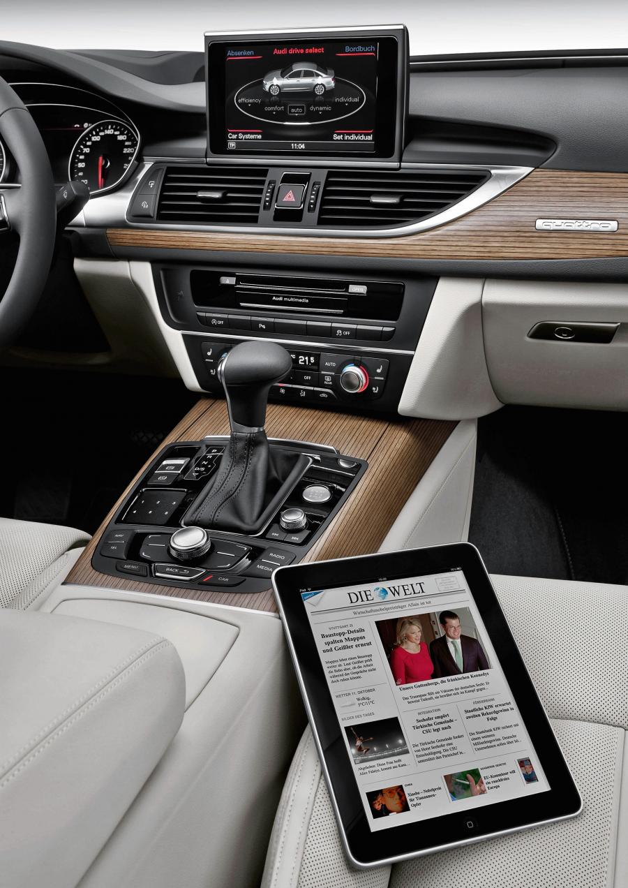 Интерьер Audi A6 3.0 TDI Sedan (4G, C7) 2011 года  (WW) (фото 3 из 74)